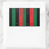 Kwanzaa Sieben Principles Sticker (Tasche)