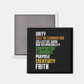 Kwanzaa Sieben Prinzipien Einheit und Entschlossen Magnet (Vorderseite/Rückseite)