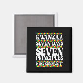 Kwanzaa Sieben Tage Sieben Prinzipien Eins Gemeins Magnet (Vorderseite/Rückseite)