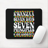Kwanzaa Sieben Tage Sieben Prinzipien Eins Gemeins Mousepad (Mit Mouse)
