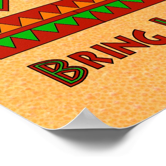 Kwanzaa Snake Poster (Ecke)