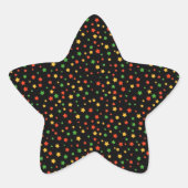 Kwanzaa Stars Sticker (Vorderseite)