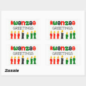 Kwanzaa Stickers mit Kerzen (Blatt)