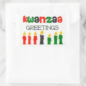 Kwanzaa Stickers mit Kerzen (Tasche)