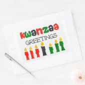 Kwanzaa Stickers mit Kerzen (Umschlag)