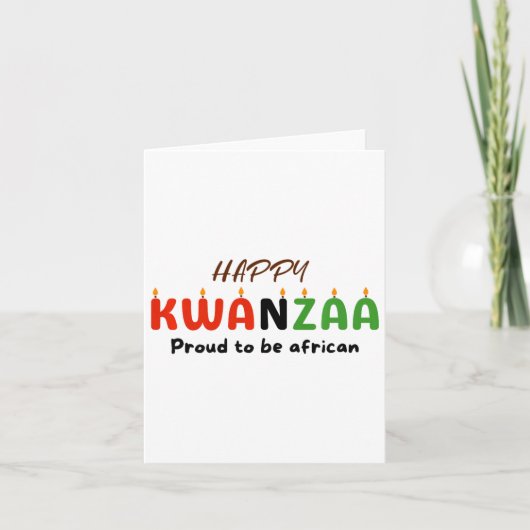 Kwanzaa-Tag Karte (Vorderseite)