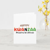 Kwanzaa-Tag Karte (Gelbe Blume)