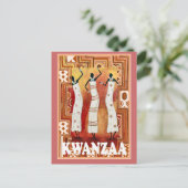 Kwanzaa - tanzende Frauen Postkarte (Stehend Vorderseite)