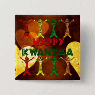 Kwanzaa-Tänzer Button