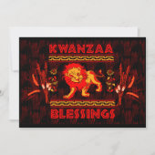 Kwanzaa-Tänzer Einladung (Vorderseite)