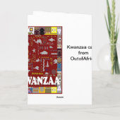 Kwanzaa, Tiere von Afrika Feiertagskarte (Rückseite)