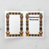 Kwanzaa, Tiere von Afrika Feiertagskarte (Innenseite)