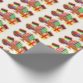 Kwanzaa-Tischmalerei Geschenkpapier (Ecke)
