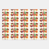 Kwanzaa-Tischmalerei Geschenkpapier Set (Vorderseite)