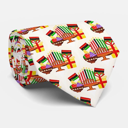 Kwanzaa Tischmalerei Krawatte (Gerollt)