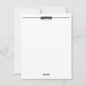 Kwanzaa Ujamaa Feiertagskarte (Rückseite)