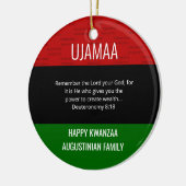 Kwanzaa UJAMAA Keramik Ornament (Links)