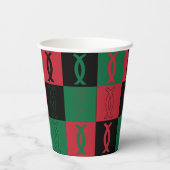 Kwanzaa Ujamaa Pappbecher (Rückseite)