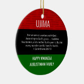 Kwanzaa UJIMA Keramik Ornament (Rechts)