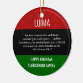 Kwanzaa UJIMA Keramik Ornament (Links)