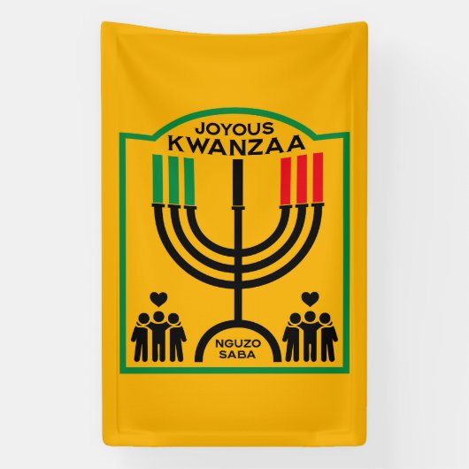 Kwanzaa Umoja Banner (Vertikal)