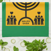 Kwanzaa Umoja Geschirrtuch (Gefaltet)
