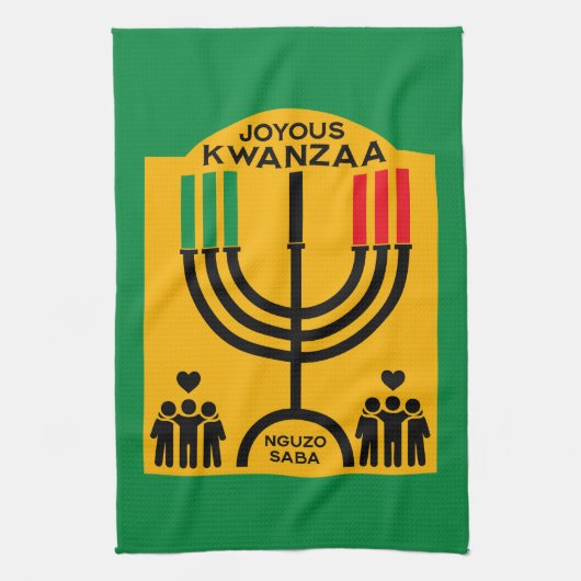 Kwanzaa Umoja Geschirrtuch (Vertikal)