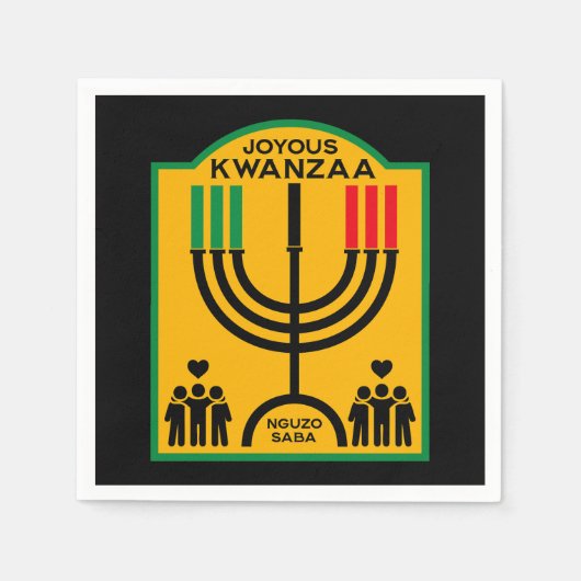 Kwanzaa Umoja Serviette (Vorderseite)