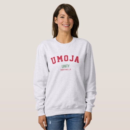 Kwanzaa UMOJA Unity Personalisiert Sweatshirt (Vorne ganz)