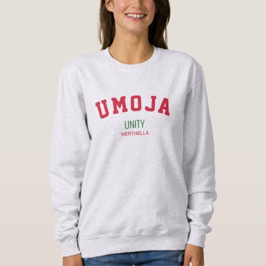 Kwanzaa UMOJA Unity Personalisiert Sweatshirt (Vorderseite)