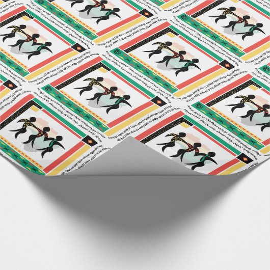 Kwanzaa Unity Geschenkpapier (Ecke)