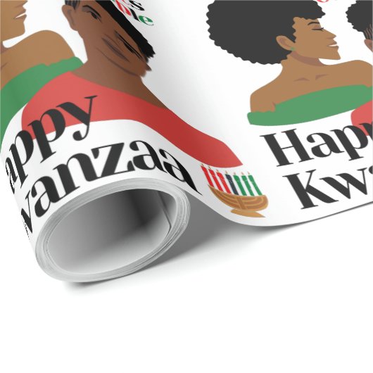 Kwanzaa Unsere Wurzel Unsere Leute wackeln Papier Geschenkpapier (Rolleneckpunkt)
