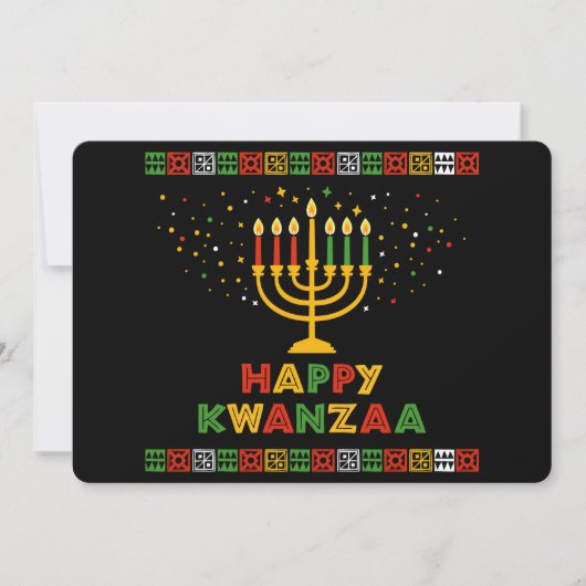 Kwanzaa Urlaubskarte Feiertagskarte (Vorderseite)