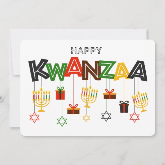 Kwanzaa Urlaubskarte Feiertagskarte (Vorderseite)