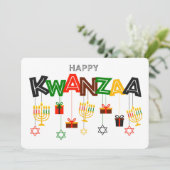 Kwanzaa Urlaubskarte Feiertagskarte (Stehend Vorderseite)