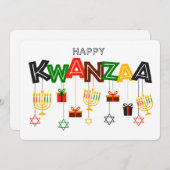 Kwanzaa Urlaubskarte Feiertagskarte (Vorne/Hinten)