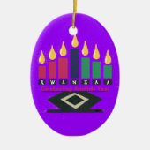 KWANZAA-Verzierung Keramik Ornament (Vorne)