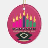 Kwanzaa-Verzierung Keramik Ornament (Links)