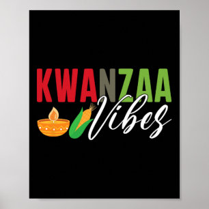 Kwanzaa Vibes African American Harvest Festival Poster