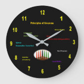Kwanzaa Wall Clock Round Große Wanduhr (Vorderseite)