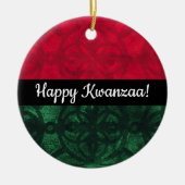 Kwanzaa Watercolor Batik Keramik Ornament (Vorne)