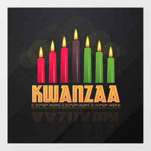 Kwanzaa Window Clying Fensteraufkleber