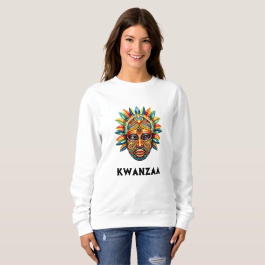 Kwanzaa Women's African Mask Sweatshirt (Vorne ganz)