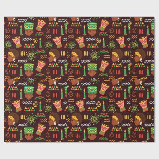 Kwanzaa Wrapping Paper Geschenkpapier (Flach)