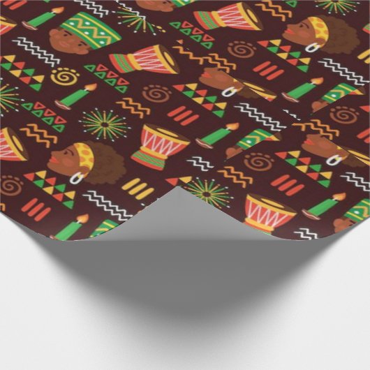 Kwanzaa Wrapping Paper Geschenkpapier (Ecke)