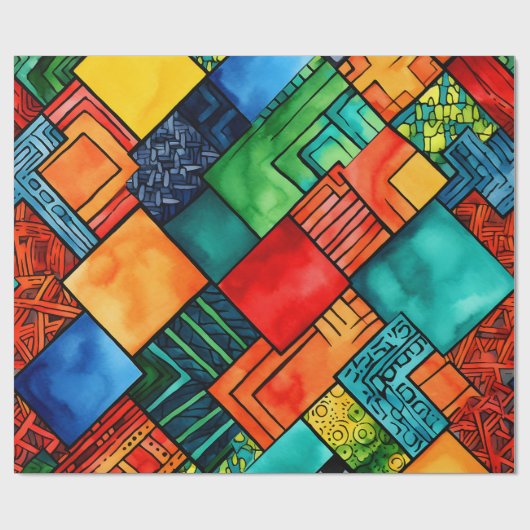 Kwanzaa Wrapping Paper Geschenkpapier (Flach)