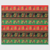 Kwanzaa Wrapping Paper Geschenkpapier (Flach)