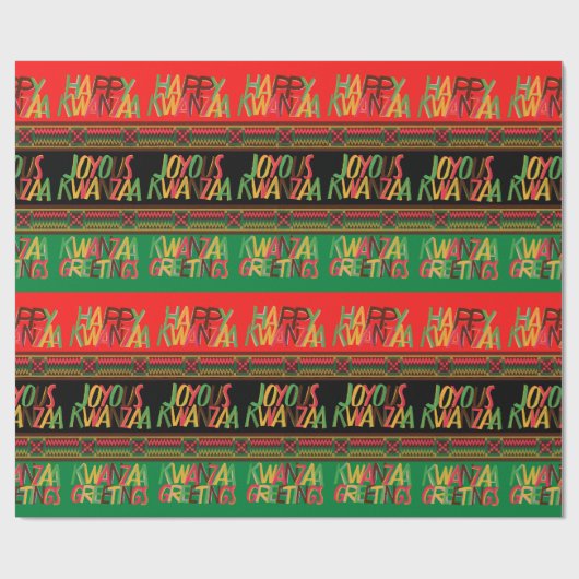 Kwanzaa Wrapping Paper Geschenkpapier (Flach)