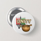Kwanzaa-Zweck-Feiertag Button (Vorne & Hinten)