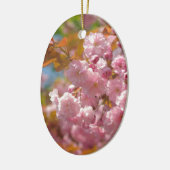 Kwanzan Kirsche bei sonniger Zeit Keramikornament (Links)